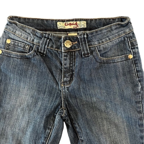 Vintage Liquid X Cropped Jeans - Picture 3 of 7